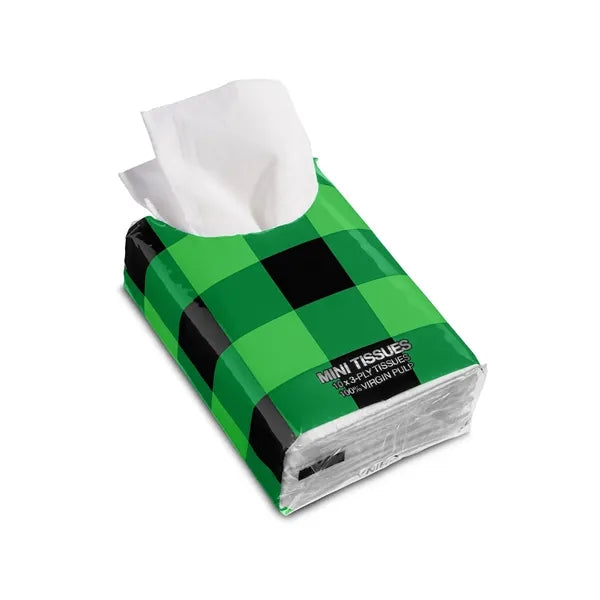 Mini Tissue Packet - Buffalo Plaid
