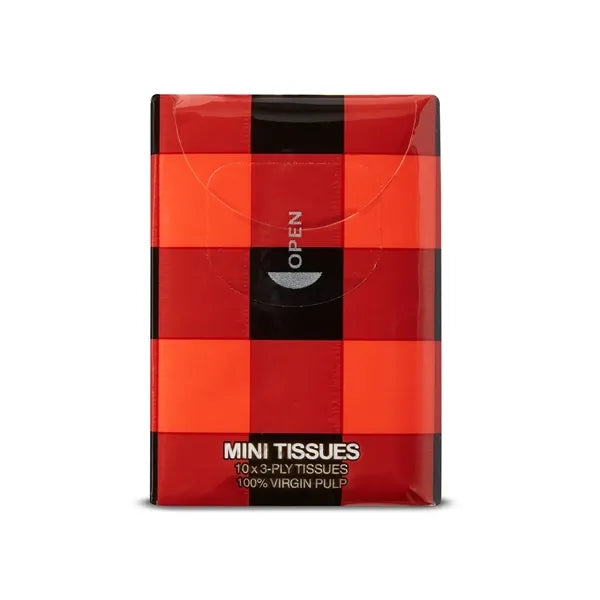 Mini Tissue Packet - Buffalo Plaid
