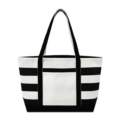 Full Color Canvas Nautical 18 oz. Zip Top Tote