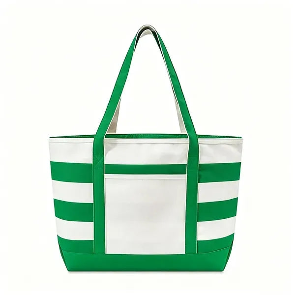 Full Color Canvas Nautical 18 oz. Zip Top Tote