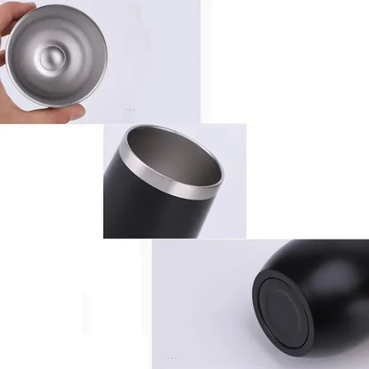 12oz Insulated Stainless Steel Egg Shaped Tumbler