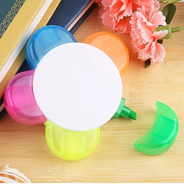 5-in-1 flower-shaped highlighter