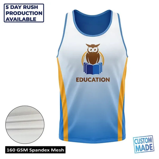 Unisex & Kids' Sublimation Mesh Sleeveless T-Shirt - Economy