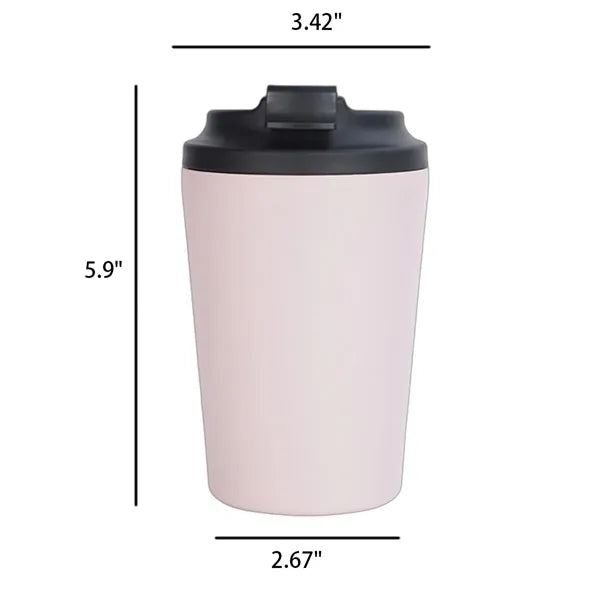 12oz 304 Stainless Steel Double-Wall Vacuum Mug with Scale