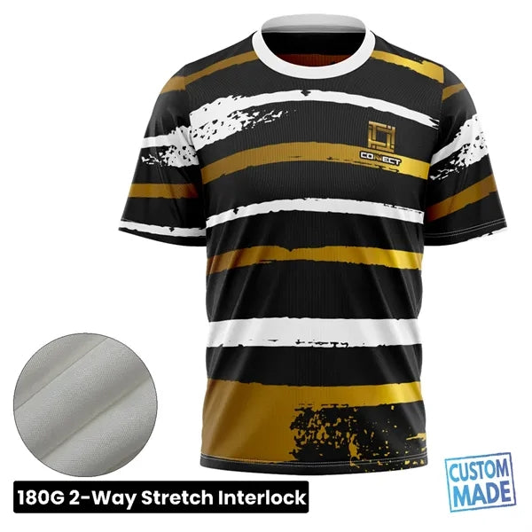 Unisex & Kids' Sublimation Short Sleeve T-Shirt - Spandex