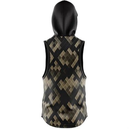 Unisex & Kids' Sublimation Sleeveless Hooded T-Shirt -