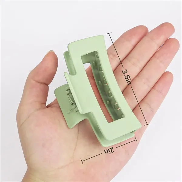 Vintage Oversized Shark-Shaped Frosted Claw Hair Clip