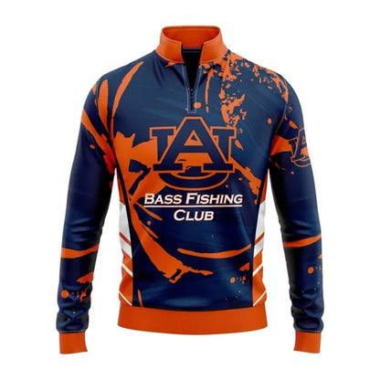 Unisex & Kids' Sublimation Long Sleeve Fishing Quarter Zip
