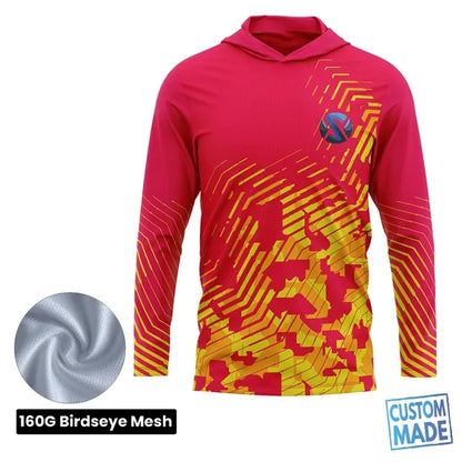 Unisex & Kids' Sublimation Long Sleeve Hooded T-Shirt - 160G