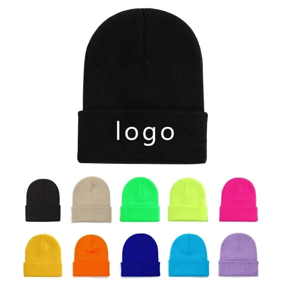 Plus-size Beanie Winter Soft Knit Hats Unisex
