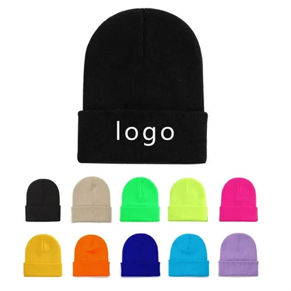 Plus-size Beanie Winter Soft Knit Hats Unisex