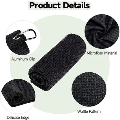 Microfiber Golf Towel with Carabiner Clip