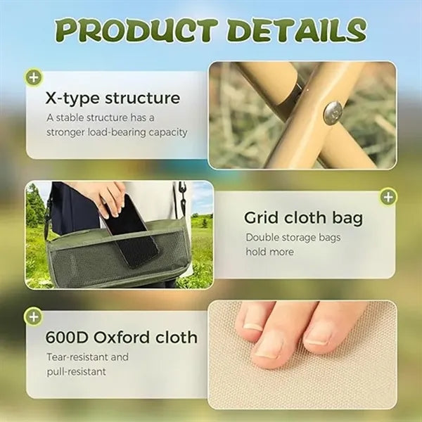 Lightweight Foldable Stool with Carrying Bag
