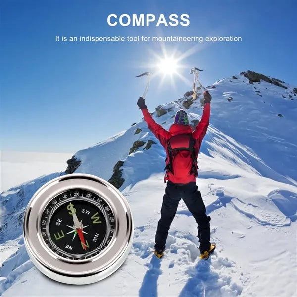 Portable Stainless Steel Outdoor Precise Pocket Compass