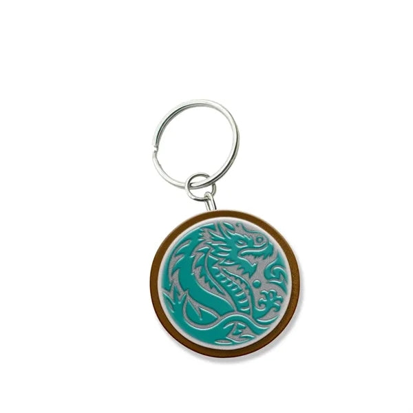 Customized Solid Iron Keychain with Single Side Epoxy