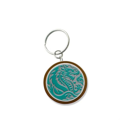 Customized Solid Iron Keychain with Single Side Epoxy