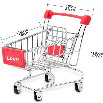 Metal Shopping Cart Toy Mini Shopping Handcart Mode