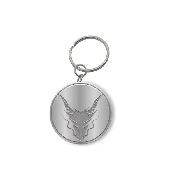 Customized Zinc Alloy Keychain with Antique Silver Plating