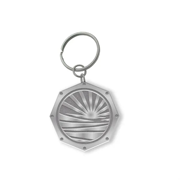 Customized Zinc Alloy Keychain with Antique Silver Plating