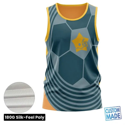 Unisex & Kids' Sublimation Jersey Style Tank Top - 180G Silk