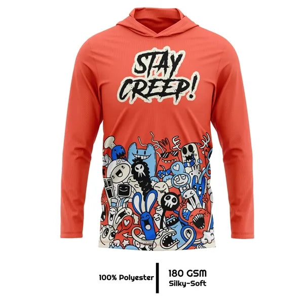 Unisex & Kids' Sublimation 180G Silk-Feel Long Sleeve Hooded