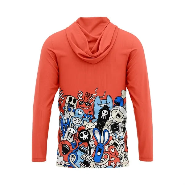 Unisex & Kids' Sublimation 180G Silk-Feel Long Sleeve Hooded