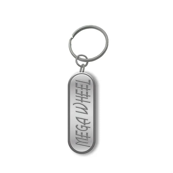 Customized Zinc Alloy Keychain with Shiny Silver Plating