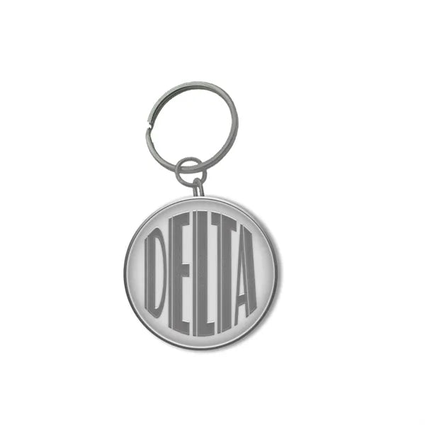 Customized Zinc Alloy Keychain with Shiny Silver Plating