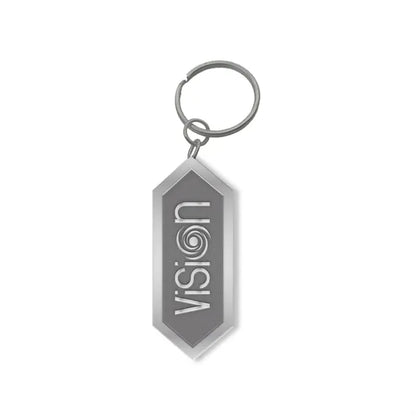 Customized Zinc Alloy Keychain with Shiny Silver Plating