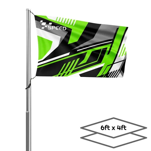 Double-Sided Dye Sublimation 2-Layer 6ft x 4ft Flag
