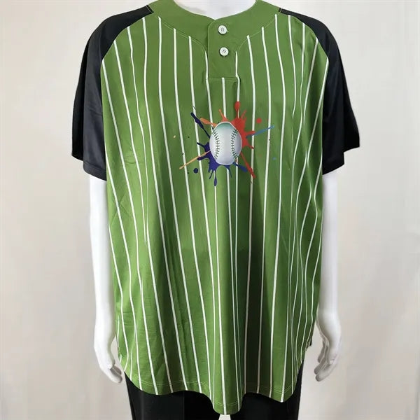 Men's & Kids' Sublimation 2-Button Baseball Jersey - 200G