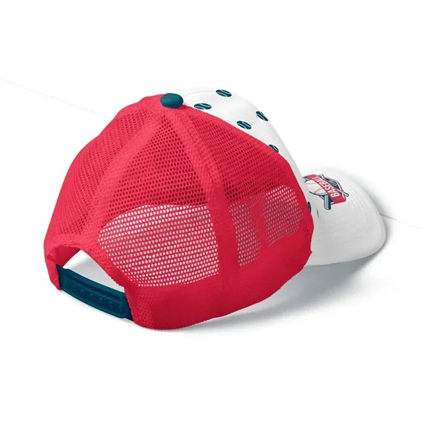 Premium Sublimation 6 Panel Mesh Back Trucker Cap -