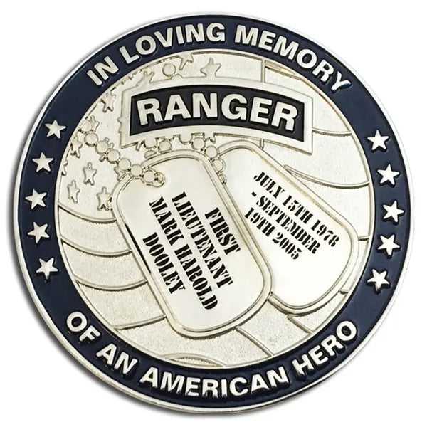 Zinc Alloy Challenge Coin with Antique Finish - Die Struck &