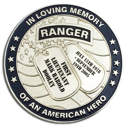 Zinc Alloy Challenge Coin with Antique Finish - Die Struck &