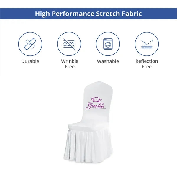 Pleated Banquet Chair Covers (14.2" x 32.3")