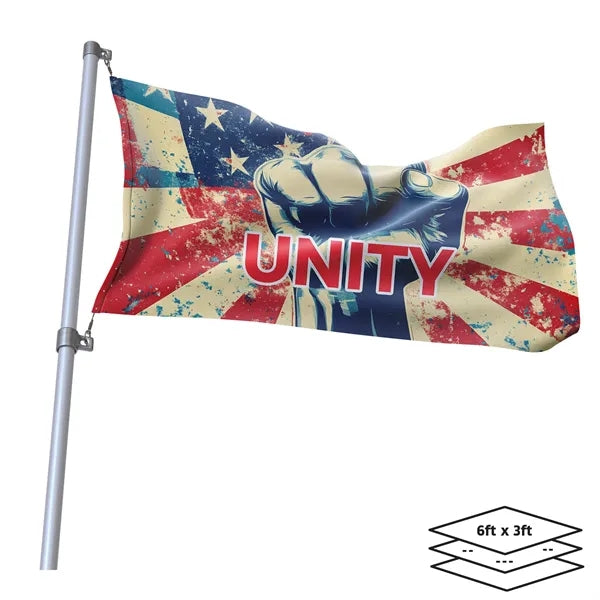 Double-Sided Dye Sublimation 3-Layer 6ft x 3ft Flag