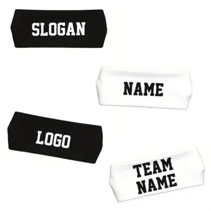 PolySpandex Sports Headband with Custom Embroidery