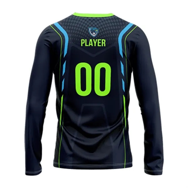 Sublimation Long Sleeve Soccer Jersey - 180G Spandex