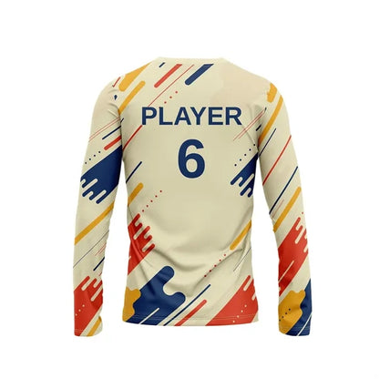Sublimation Long Sleeve Soccer Jersey - 180G Silk-Feel