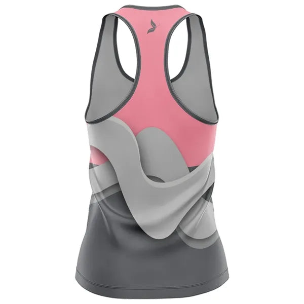 Women's Sublimation Racerback Tank Top - 180G Cotton-Feel