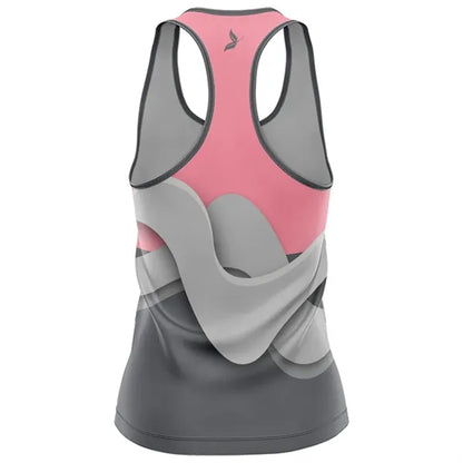 Women's Sublimation Racerback Tank Top - 180G Cotton-Feel