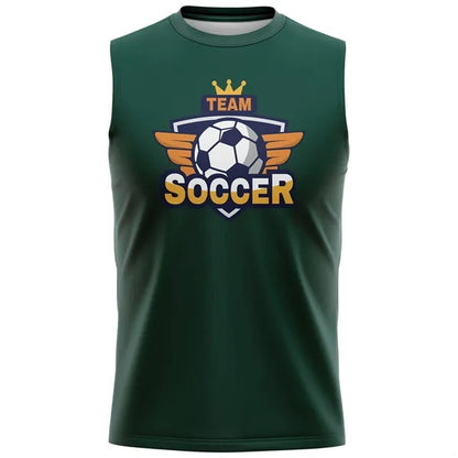 Adult and Kids' Custom 5.3 oz Cotton Sleeveless T-Shirt - DT