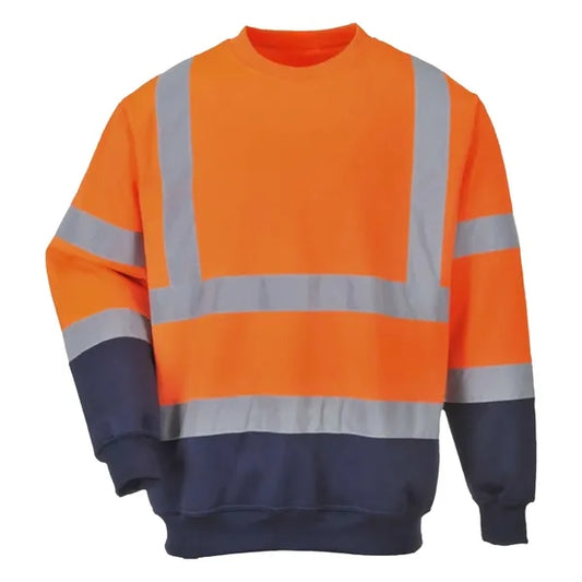 VISIPRO Reflective Colorblock Safety Sweatshirt - 280G