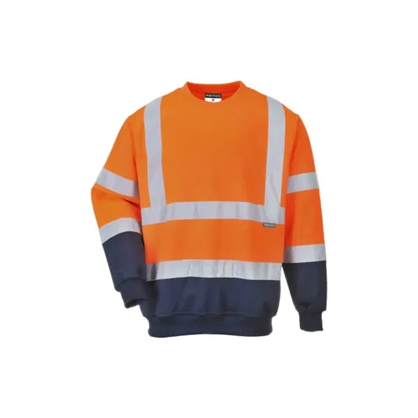 VISIPRO Reflective Colorblock Safety Sweatshirt - 280G