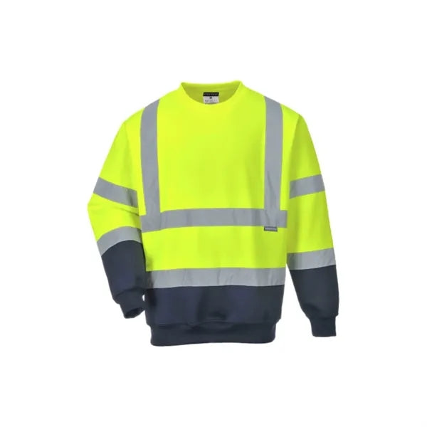 VISIPRO Reflective Colorblock Safety Sweatshirt - 280G