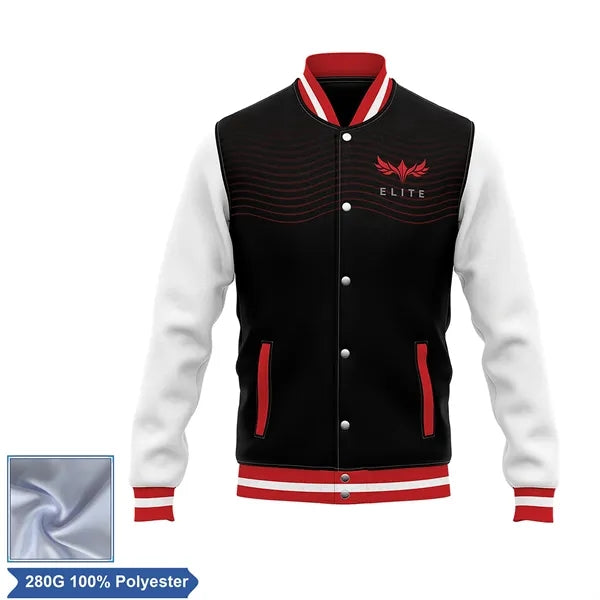 Unisex Sublimation Double Layer Varsity Jacket