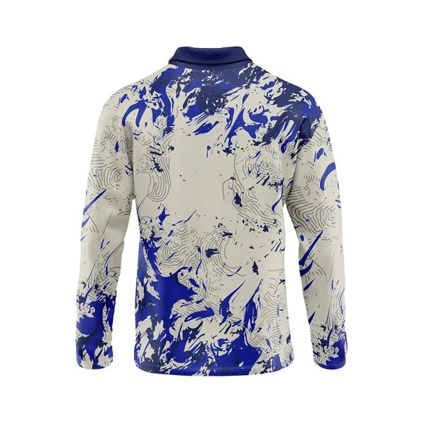 Unisex & Kids' Full Color 5.3 oz Cotton Long Sleeve Polo