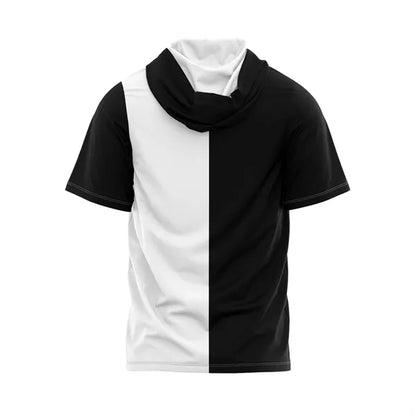 Sublimation UPF Mesh Short Sleeve Hooded T-Shirt - Men,