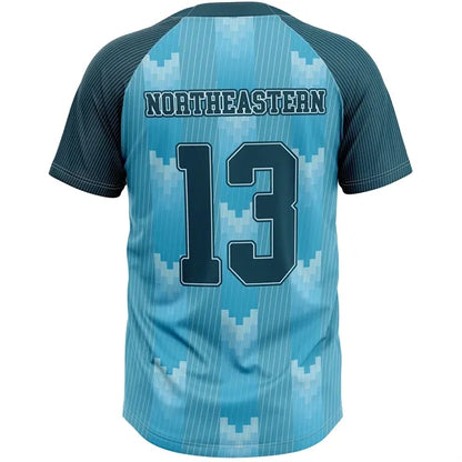 Sublimation UPF Mesh 2-Button Baseball Henley - Men Women
