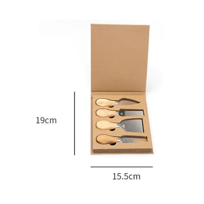 Bamboo Cheese Knife Set in Gift Box